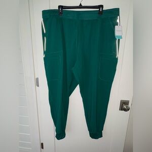 Cherokee Infinity 6 pocket jogger scrub pant women's 4XL NWT CK080A hunter green